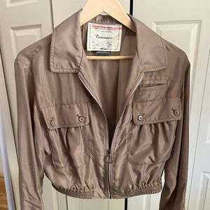 Silk cropped jacket from Anthropology